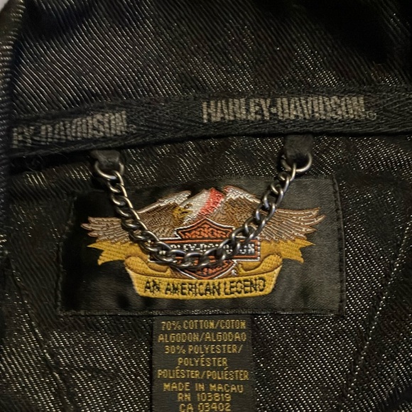 Harley-Davidson Black Jeans Jacket - Picture 2 of 4